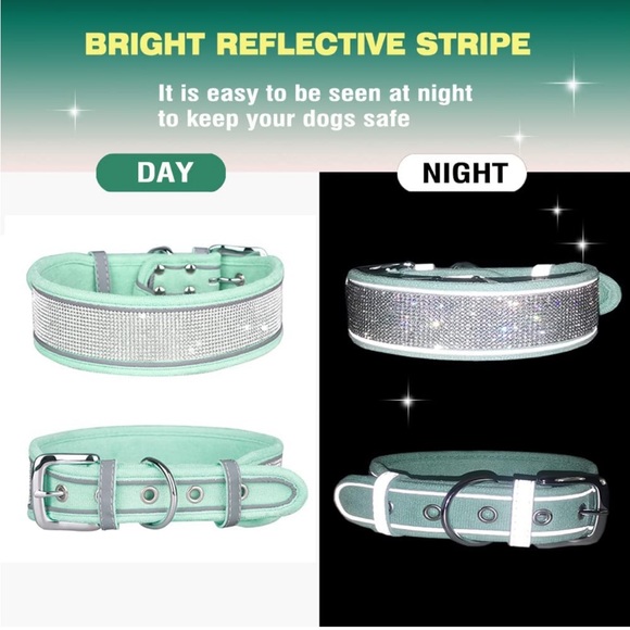 Bling rhinestones dog collar - Picture 5 of 8